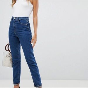 ASOS DESIGN FARLEIGH high rise slim mom jean